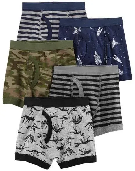 Carter's Boy's 5-Pack Cotton Boxer Briefs