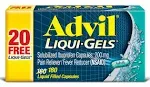 Advil Liqui-Gels 200 mg Ibuprofen Capsules 180 Count