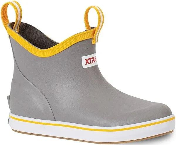 XTRATUF Little + Big Kids Ankle Deck Boots- Gray