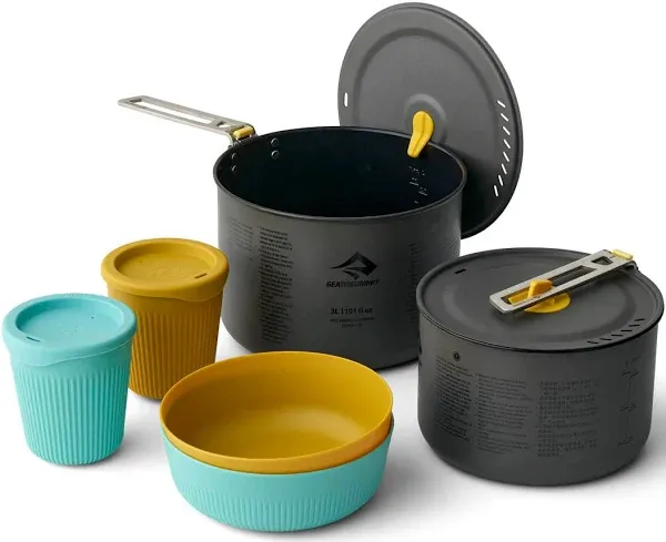 NONE NONE Frontier Ultralight Two Pot 6-Piece Cookset