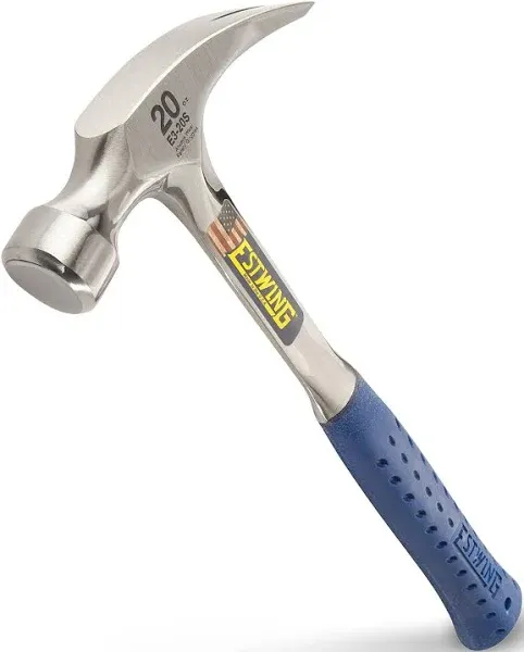 Estwing 20 Oz. Smooth-Face Rip Claw Hammer with Nylon-Covered Steel Handle