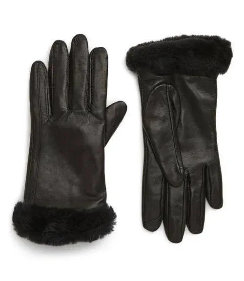 Ugg Genuine Shearling Leather Tech Gloves