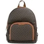 Michael Kors Jaycee Large Zip Pocket Backpack Brown