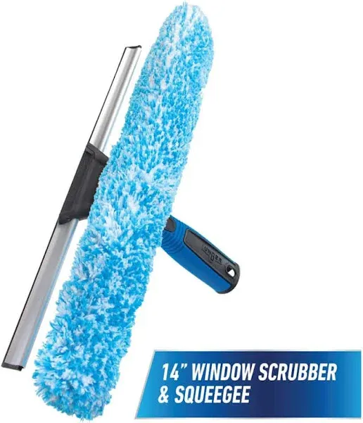 Unger Professional 2-in-1 Squeegee & Scrubber