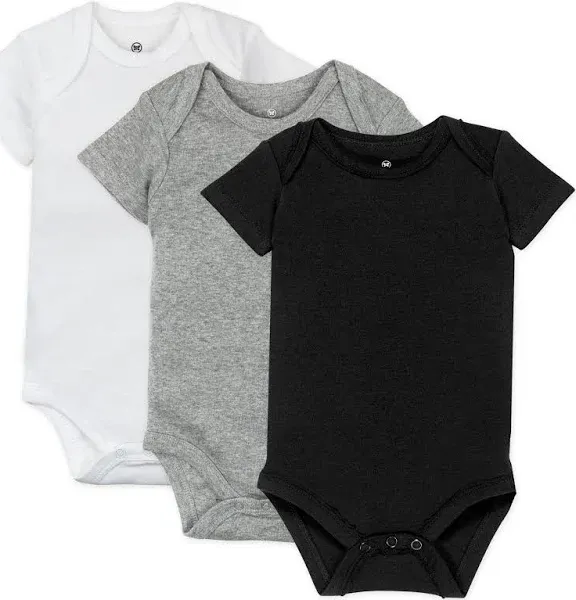 123 Bear Baby Bodysuit / Bodyvest made from soft Cotton Spandex - 3 pack