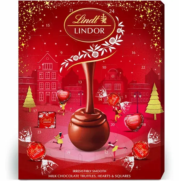 Lindt Lindor Milk Chocolate Christmas Advent Calendar 300g