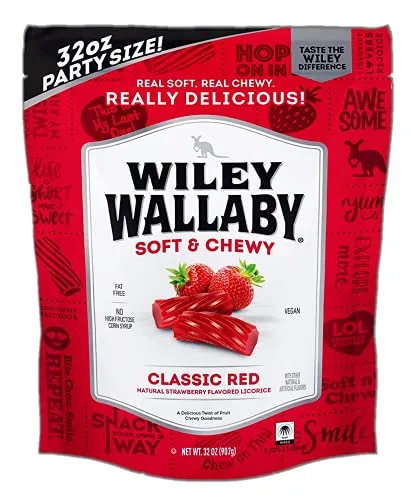 Wiley Wallaby Licorice Red