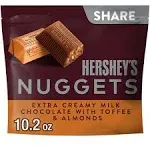 Hershey's Nuggets Milk Chocolate with Toffee and Almonds Candy Share Pack 10.2 oz