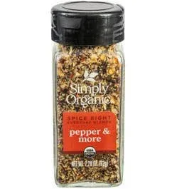 Simply Organic Spice Right Everyday Blends Pepper and More