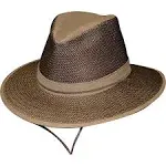 Henschel Men's Polycotton Packable Mesh Breezer Safari Hat, Earth