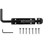 National Hardware N109-214 V1142 Spring Loaded Heavy Duty Sliding Bolt, Black