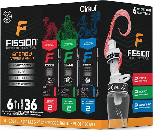 Cirkul Fission Flavor Cartridge Variety Pack