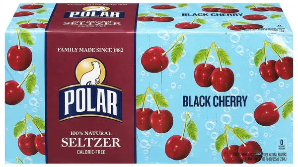 Polar Seltzer Black Cherry Water Cans