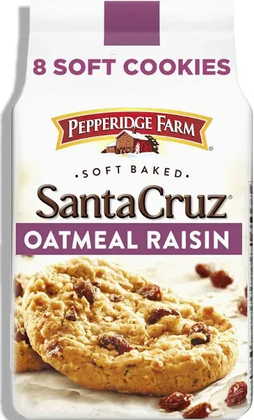 Pepperidge Farm Soft Baked Cookies Santa Cruz Oatmeal Raisin - 8.6 oz