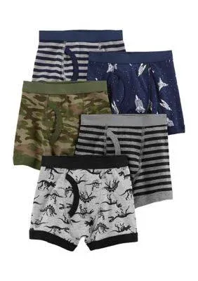 Carter's Boy's 5-Pack Cotton Boxer Briefs