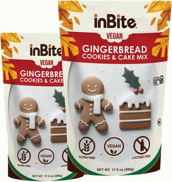 Inbite Exquisite Vegan Gluten-Free Gingerbread Mix 17.5 oz