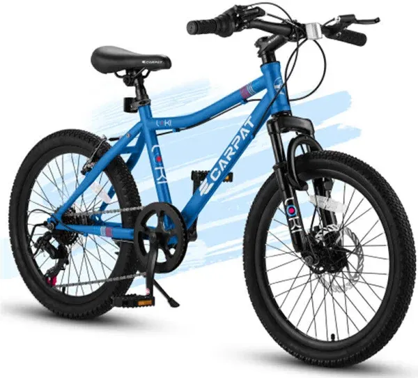 20 Inch Kids Bike Boys Girls Mountain Bike Ages 8-12 7 Speed Teenager Children Kids' Bicycles