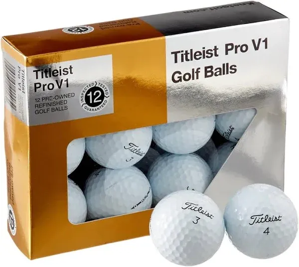 Titleist Pro V1x Mint Refinished Golf Ball