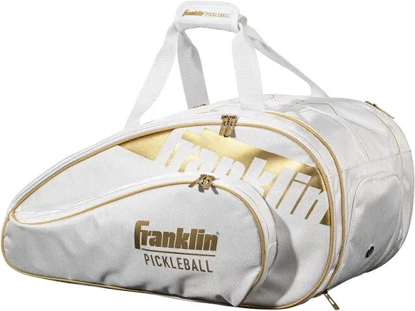 Franklin Sports Premium Pro Player PIckleball Bag Backpack Ben Johns Grey Orange