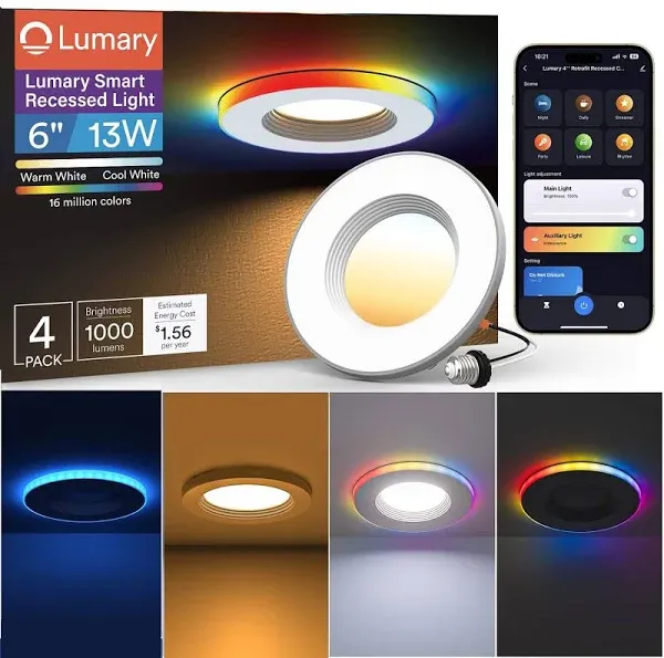 Lumary Smart Retrofit LED Recessed Lighting