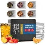 Tiesta Tea - 6 Pack Cold Brew Variety Tea - Premium Loose Leaf Tea Blend - Medium to Non Caffeinated Iced Tea - Assorted Tea Sample Set - Cold Brew