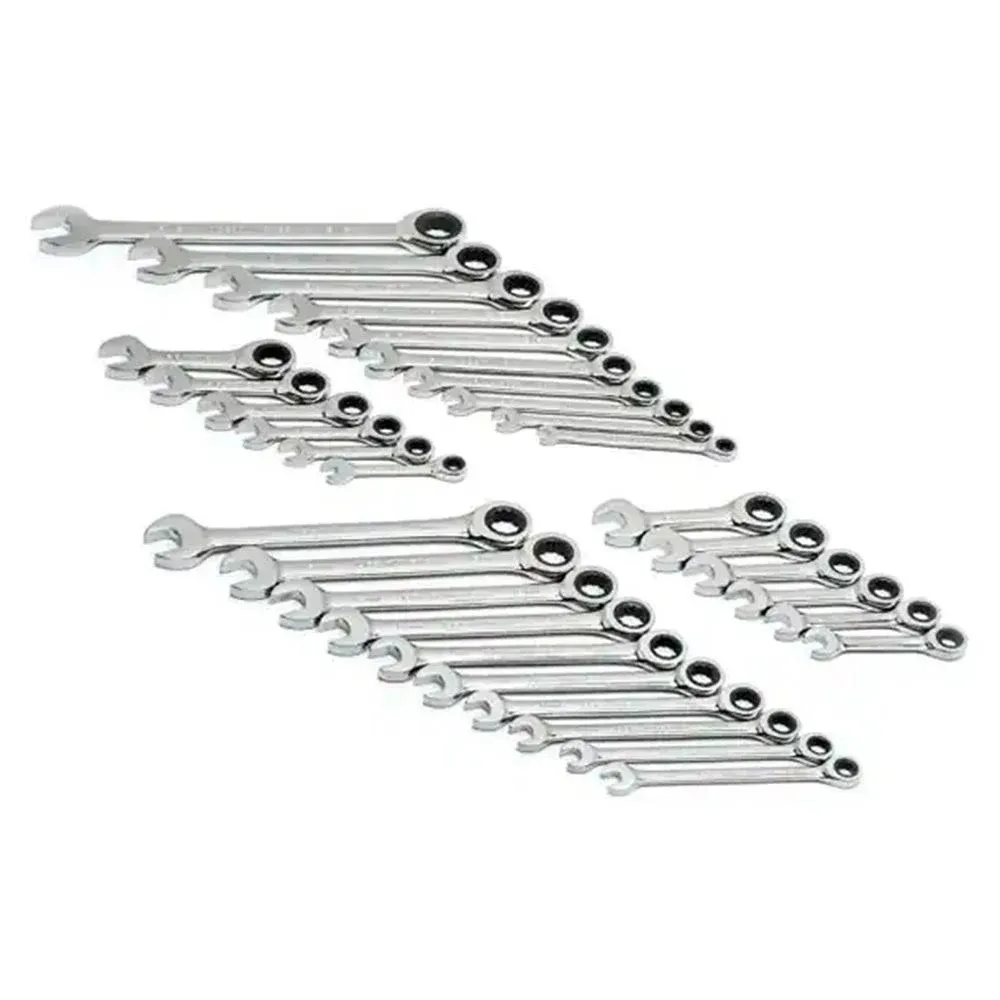 GearWrench 32 Piece Combination Ratcheting Wrench Set With S