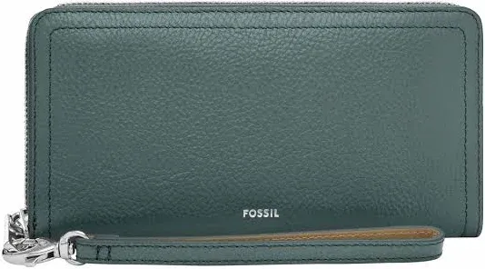 Fossil Logan Zip Around Clutch Wallet, Dusty Sky