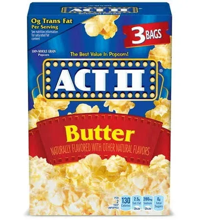 Act II Butter Microwave Popcorn