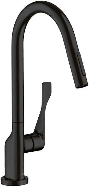 AXOR Citterio - Black Kitchen Faucet, High Arc, Kitchen Faucets with Matte Black