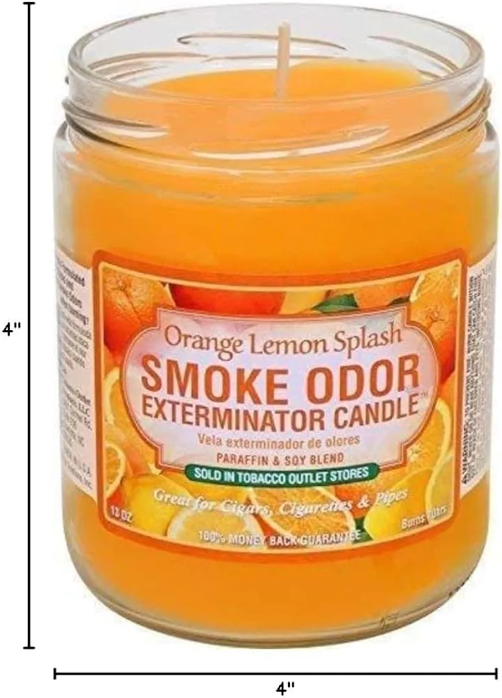 Smoke Odor Exterminator Candle Orange Lemon Splash 13 oz