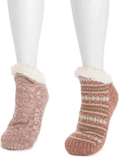 MUK LUKS Women&#039;s 2-Pair Short Cabin Socks