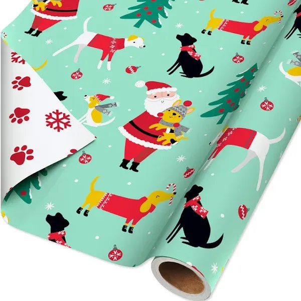 American Greetings Reversible Christmas Wrapping Paper