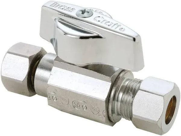 Brasscraft - KTCR11FXC1 - 3/8 in. Brass Compression Ball Valve