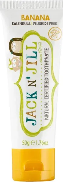 Jack n&#039; Jill, Natural Toothpaste, With Certified Organic Banana, 1.76 oz (50 g)