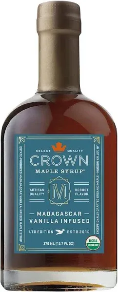 Crown Maple Madagascar Vanilla Infused Organic Maple Syrup