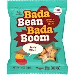 Bada Bean Bada boom, Crunchy Roasted Broad Bean Snacks (Fava), High Protein, Vegan, Gluten-Free - 110 Calorie Packs, Ranch, 1 Ounce (Pack of 24)