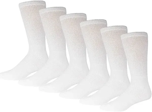 Brooklyn Socks 12 Pairs Diabetic Neuropathy Cotton Crew Socks