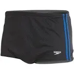 Speedo Poly Mesh Square Leg Black/Blue 30