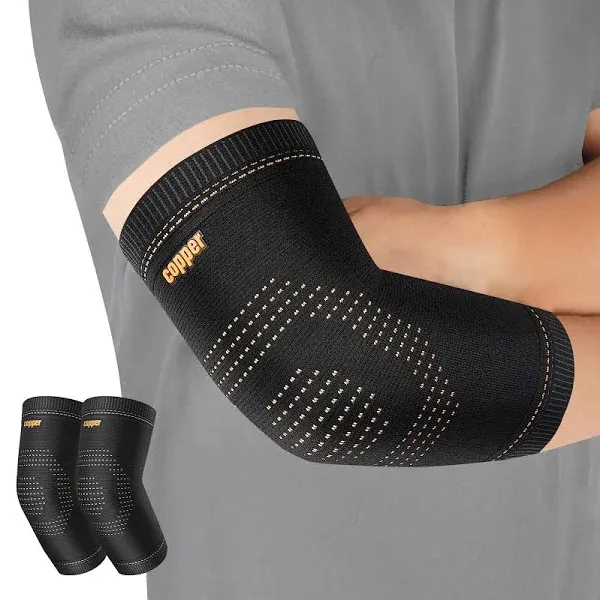 Vlela Copper Elbow Sleeve,Elbow Compression Sleeve, Elbow Brace For Tendonitis and Tennis Elbow,Golfers