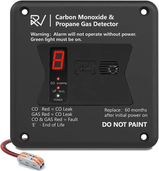 Essential 2-in-1 RV Carbon Monoxide &amp; Propane Detector - Easy Install