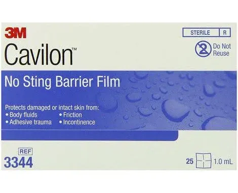 3M, No Sting Barrier Film, 1 mL, Box of 25