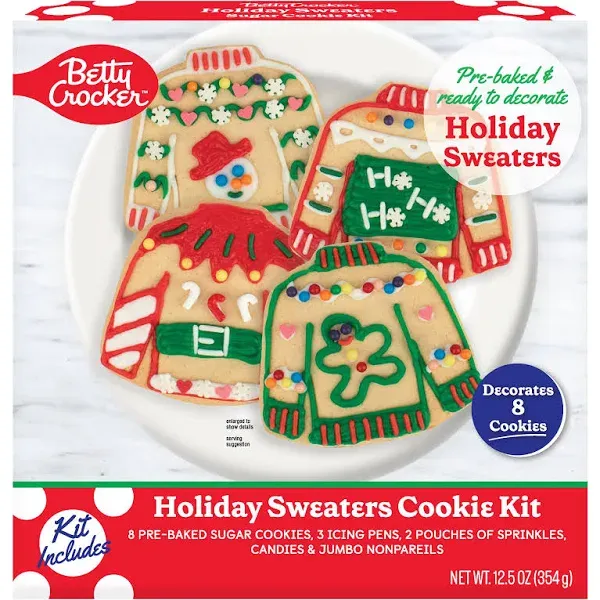 Crafty Cooking Kits Betty Crocker Holiday Sweaters Cookie Kit