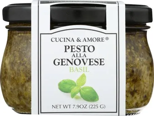 Cucina & Amore Basil Alla Genovese Pesto, 7.9 oz (Pack of 6)