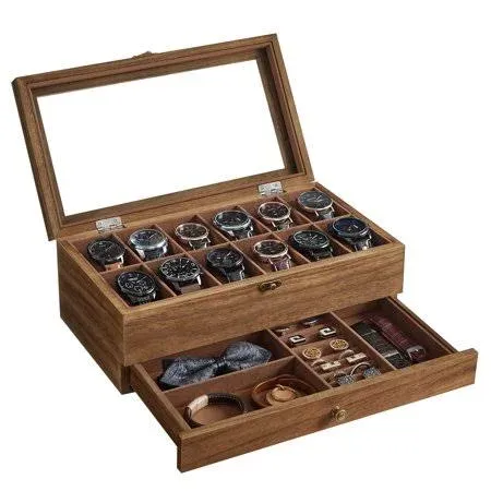 SONGMICS 12-Slot Watch Box Organizer