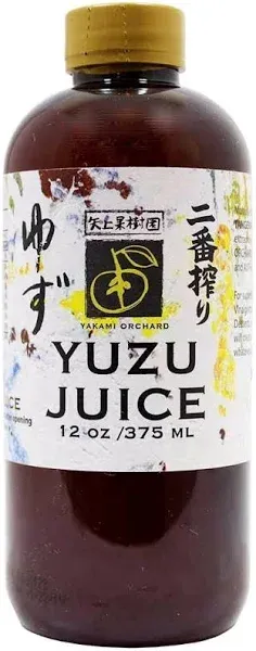 Yakami Orchard 100% Pure Japanese Yuzu Juice, 12 Ounce (Pack of 2)