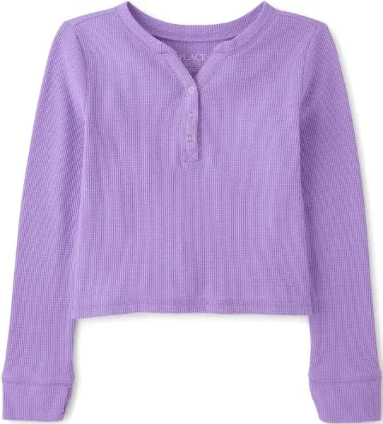 The Children's Place Girls' Thermal Henley Top