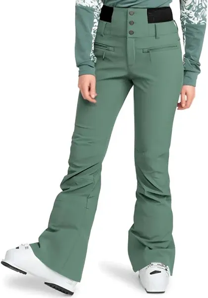 NWT Roxy Rising High Technical Snow Pants (Color: Dark Forest)