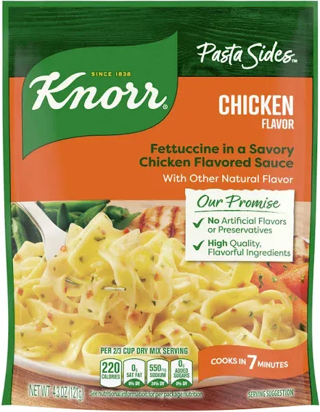 Knorr Chicken Fettuccine Pasta Sides