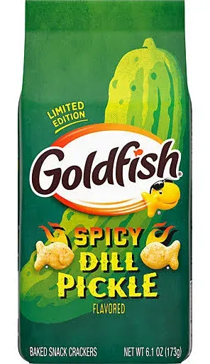 Goldfish Spicy Dill Pickle Flavored Crackers