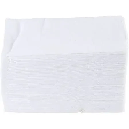 EcoQuality 2-Ply White Dinner Napkins 15 x 17 White